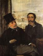 Edgar Degas Degas and Evariste de Valernes(1816-1896) oil painting reproduction